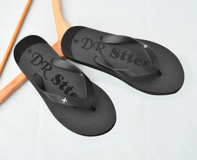 DR STTEP Men Slippers(Black , 6)
