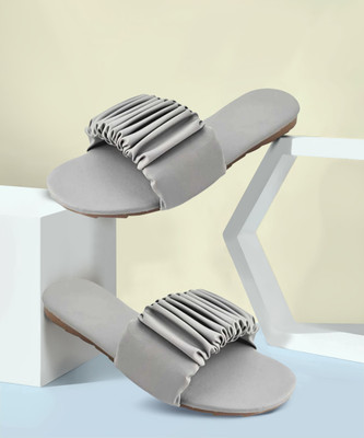 raj-rajeshwari collection Women Slides(Grey , 5)