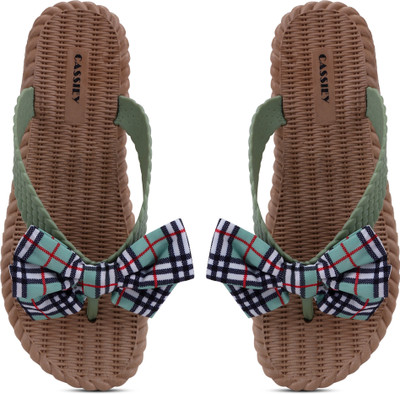 Cassiey Women Slippers(Green , 7)
