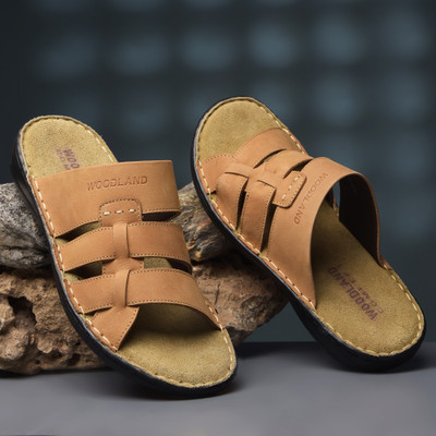 WOODLAND Men Sandals(Beige , 7)