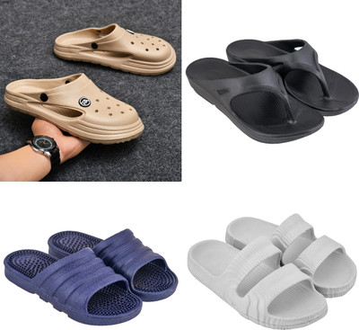 house of common Men Slides(Multicolor , 6)