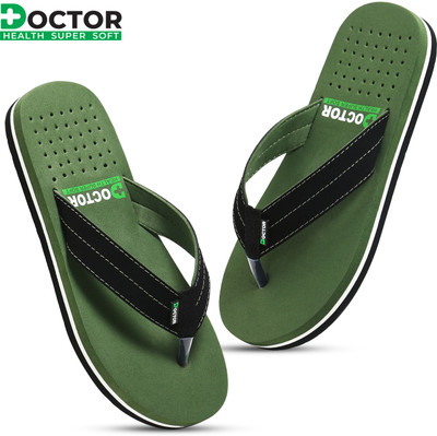 Doctor Health Super Soft Men Newly launch Premium Soft Comfortable Orthopaedic Diabetic Lightweight Antiskid Slippers(Green , 7)