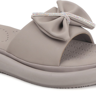 Dollphin Women Slippers(Grey , 4)