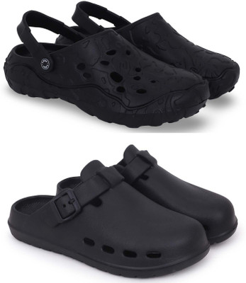 Kapani Fashion Men Clogs(Black, Black , 7)
