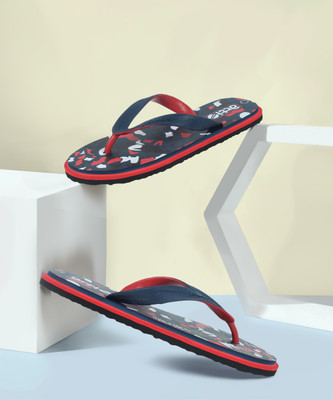 action Men Flip Flops(Navy, Red , 7)