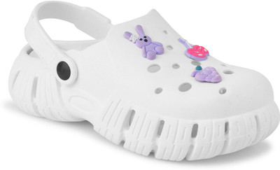 Dressberry Women Clogs(White , 6)