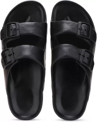 Pennen Men Flip Flops(Black , 8)