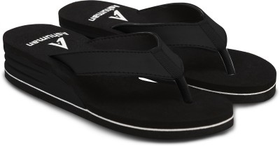 ASHUMAN Women Comfort Flipflops For Slippers(Black , 7)