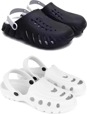 ABN Men Casual(Black, White , 7)