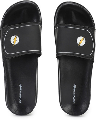 BEWAKOOF Men Slides(Black , 10)