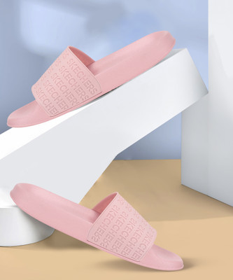 Skechers Women Slides(Pink , 3)