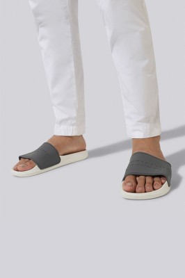 Neemans Men Slides(Grey, White , 7)