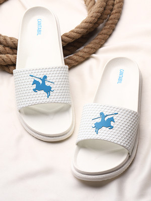 CANTABIL Men Slides(White , 6)