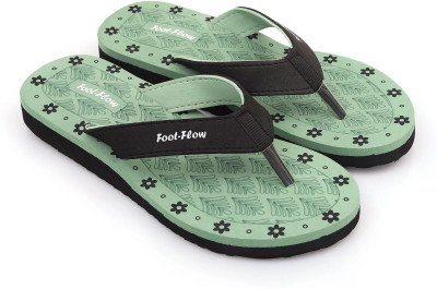 FOOTFLOW Women Dr.Ortho Women's Orthopedic & Diabetic Slippers Soft & Heel Support Pain Relief Slippers(Green , 7)