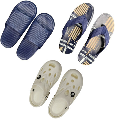 BLIBBERS Men Slippers(Navy, Blue, White , 7)