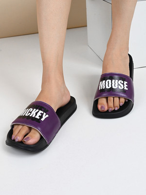 Kook N Keech Women Slides(Purple , 8)