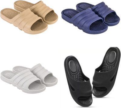 house of common Women Slides(Multicolor , 10)