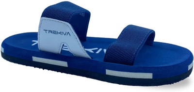 TREKIVA Men Premium Slippers Trendy Comfortable Flexible & Durable, Anti-Skid| TFG-1006 Slides(Navy, Blue , 10)