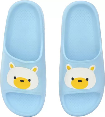 BOKZZON Women Slides(Blue , 3)
