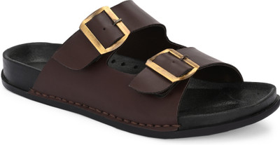 STALAG Men Slippers(Brown , 8)