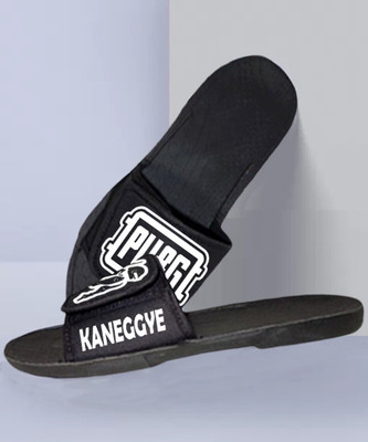 KANEGGYE Men Slides(Black , 7)