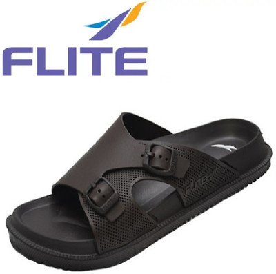 FLITE Men Slippers(Brown , 9)