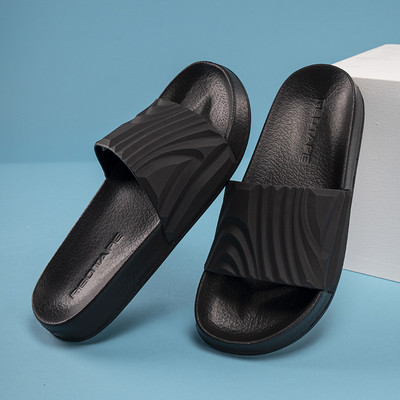 RED TAPE Men Slides(Black , 9)