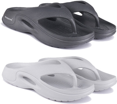Earton Men Flip Flops(Multicolor , 9)