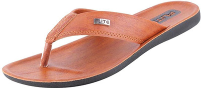 FLITE Men Slippers(Tan , 8)