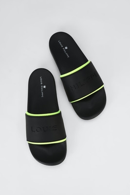 LOUIS PHILIPPE Men Slides(Black , 11)