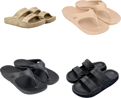 Feel alive Men Slippers(Multicolor , 8)