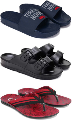 DRACKFOOT Men Slides(Red , 9)