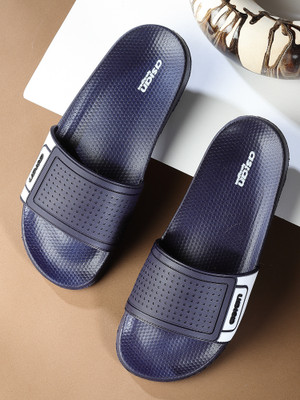asian Men Slides(Navy, White , 6)