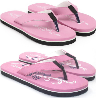 VAHMAH Women Slippers(Pink, Pink , 7)
