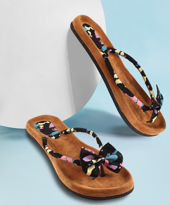 AMAZING TRADERS Women Slippers(Brown , 5)