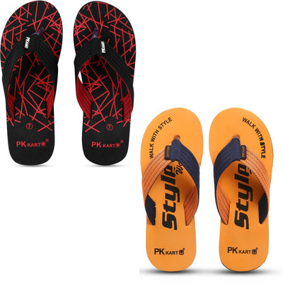 PKKART Men Slippers(Multicolor , 8)