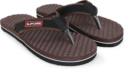 SLIPCARE Men Ortho Care Diabetic Orthopaedic Comfort Lightweight Dr Slippers, Sliders Aqua Flip Flops(Brown , 11)