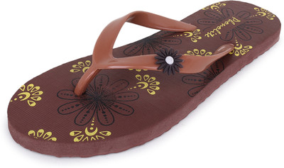 Phonolite Women Flip Flops(Yellow , 8)
