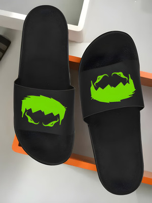 nvisan Men Flip Flops(Green , 8)