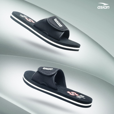 asian Men Doctor Soft Cushion Slippers | Men Comfort Anti-Skid Sole Slides Slides(Black , 6)