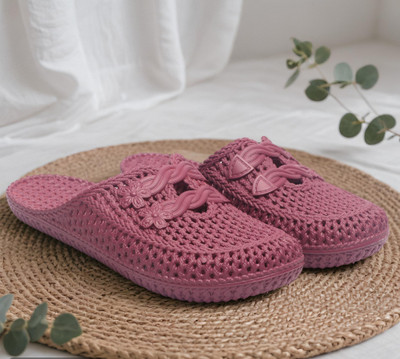 Shoe Island Women Slides(Pink , 7)