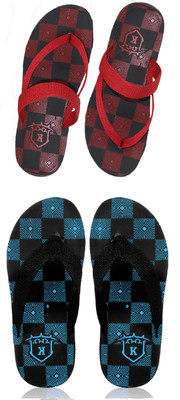 Kzaara Men Slippers(Blue , 8)