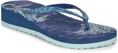 Bata Women Flip Flops(Blue , 3)