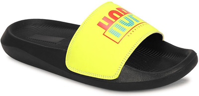 Shoe Mate Men Slides(Black , 10)
