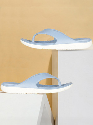 Bata Women Flip Flops(Blue , 4)