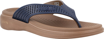 WELCOME Women Lightweight with Arch Support Durable Anti-Skid & Stylish Dailywear| Slippers(Navy , 7)