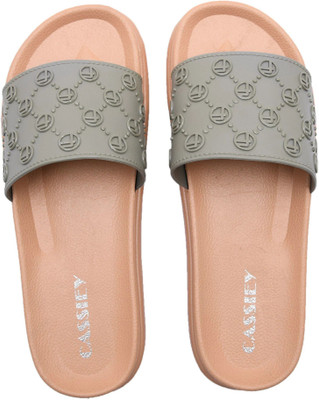 Cassiey Women Slides(Green , 5)