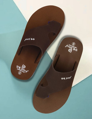 DR STTEP Men Orthopedic Slippers for Men Comfort Fit Soft Cushion Lightweight Slippers(Brown , 11)