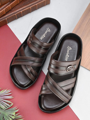 Real Bliss Men Eva Doctor chappal Daily use Leather office Partywear NonSlip Lightweight Slippers(Brown , 10)