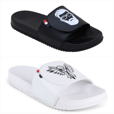 PERY-PAO Men Slides(Multicolor , 8)
